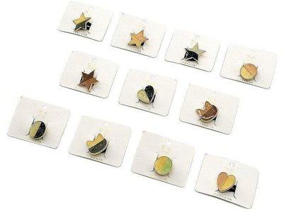 Gumë flokësh dekorative MIX, 4x3.5cm, forma nga më të ndryshmet, shumëngjyrëshe