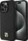 Kapak telefoni DKNY PU Leather Repeat Pattern Stack Logo MagSafe, për iPhone 15 Pro Max, i zi