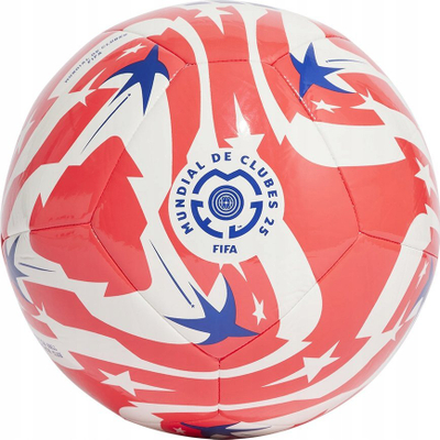 Фудбалска топка Adidas FCWC Club JD3821, издржлива, повеќебојна