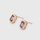 Set qafore dhe vathë elegant me gurë vjollcë, të praruar në arë 18k