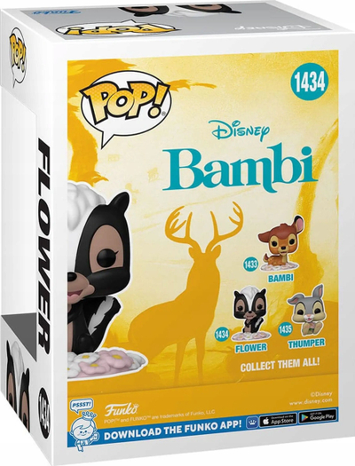 Figurë vinyl Funko Pop Disney Bambi Flower 1434, 9cm, shumëngjyrëshe