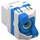 Modul keystone rrjeti Techly Self Clamping RJ45, Cat.6A U UTP, i bardhë e kaltër