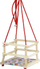 Lëkundëse druri Baczek Wooden Swing, me jastëk, deri 20kg, shumëngjyrëshe