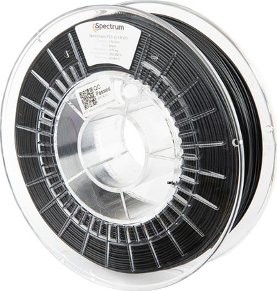 Filament 3D Spectrum PETG, 1.75mm, që fiket vetë nga zjarri UL94 V0, i zi