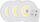 Set llamba LED COB wireless, 3 copë, me telekomandë, të bardha