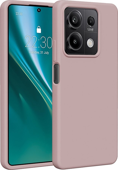 Mbështjellëse Etteri Silicone Case, Redmi Note 13 5G, rozë
