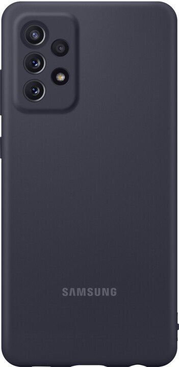 Mbrojtëse silikoni Samsung për Samsung Galaxy A72, e zezë