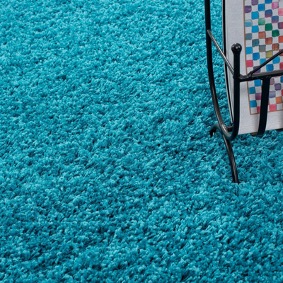Tapet Ayyildiz Carpets Life Shaggy 1500, me push të gjatë, drejtkëndor, ngjyrë turkeze