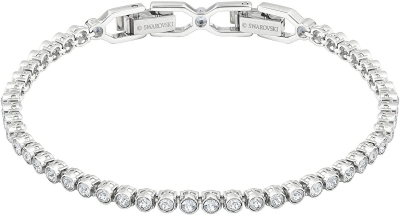 Byzylyk për femra Swarovski Emily 1808960, 17.5 cm, i argjendtë/transparent
