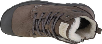 Atlete të larta Palladium Pampa Hi Zip W WL 95982-055-M, lëkurë natyrale, taban gome, gri e çelët