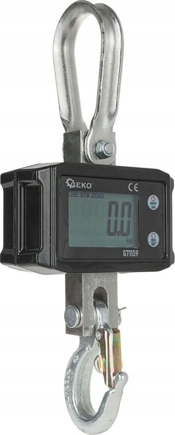 Peshore varese elektronike GEKO G71159, 2000kg, LCD, me telekomandë, e zezë