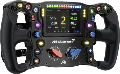 Timon gare për simulator Ascher Racing McLaren Artura Ultimate, USB, me ekran LED, i zi