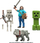 Figurë loje Mattel Minecraft Cinematic Figures, e lëvizshme, me aksesor, shumëngjyrshe
