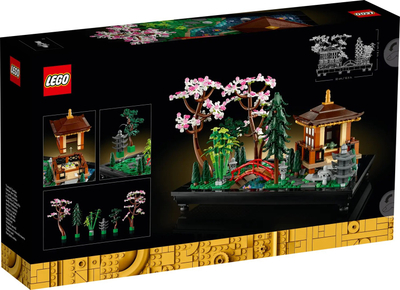 Set ndërtimi LEGO Icons Peaceful Garden 10315, model kopsht japonez, dekorativ, shumëngjyrësh