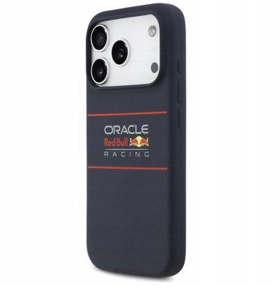 Kullofçë MagSafe Red Bull për iPhone 17 Pro, silikon, logó horizontale, blu navy