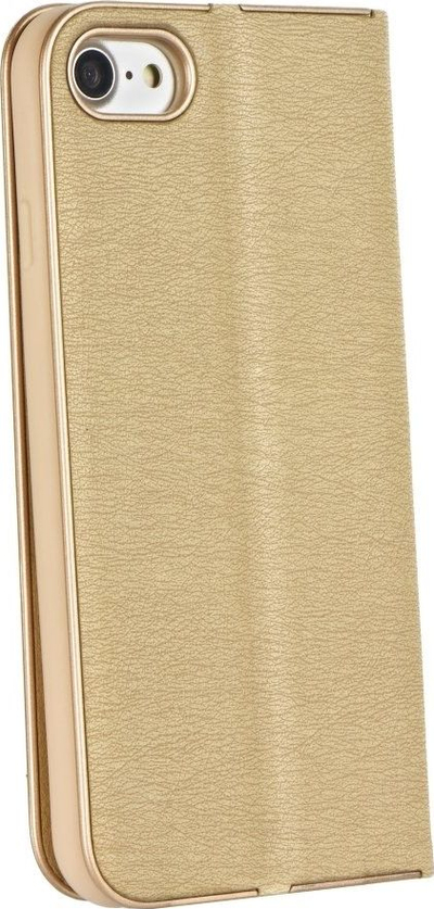Mbrojtëse libri Luna Book për Samsung A51, me stand, ngjyrë gold