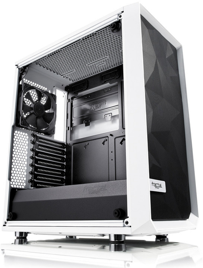 Kasë kompjuteri Fractal Design Meshify C, me xham, e bardhë