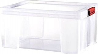 Kuti plastike Clip’n Store, 27L, 475x320x235mm, transparente
