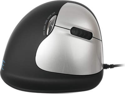 Maus vertikal me kabllo R-Go Tools, i zi