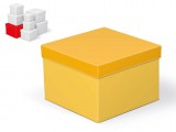 Kuti dhuratash Gift Box C-C002-G, 20x20x14cm, karton, e verdhë