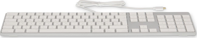 Tastierë LMP KB-1843-FR, USB-C, me tastierë numerike, argjendtë