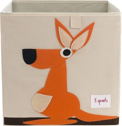 Kuti palosëse lodrash 3 Sprouts Kangaroo, pëlhurë, krem me portokalli