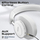 Kufje pa tela Takt Wireless, over-ear, me mikrofon, të bardha