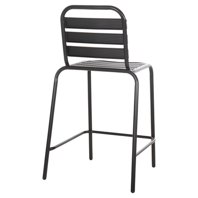 Stol bari Laura mesatare 58,5×58×104 Hcm (HM6065.03), zezë