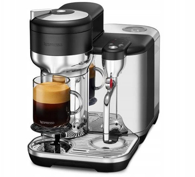 Aпарат за кафе со капсули Nespresso Vertuo Creatista Sage, 2L, нерѓосувачки челик, сребрена со црна