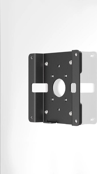 Mbajtëse VESA për xham Compulocks Glass Mount Bracket, me hapje sigurie, e zezë