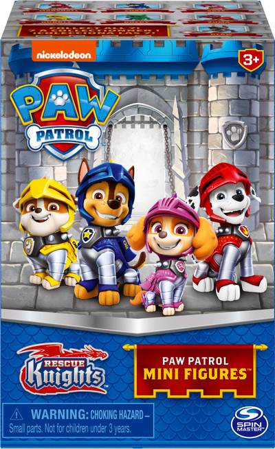 Figurinë lodër Paw Patrol Rescue Knights Mini Figure, 5 cm, shumëngjyrëshe