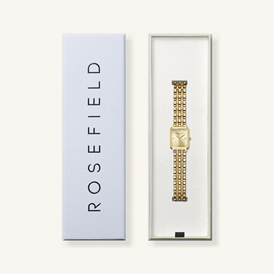 Orë dore për femra Rosefield Octagon XS, e artë