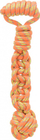 Lodër për qen TRIXIE Knot Ball on Rope, top me litar, 8/38 cm, shumëngjyrëshe