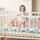 Заштитник за креветче Ricokids, 3m, антиалергиски памук, сина