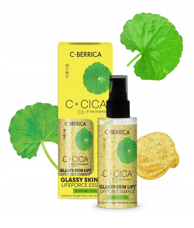 Серум за лице Натуρα Сиберика Cica Cberrica Glassy Skin Lift Lifeforce Essence, хидратантен, за еластичност