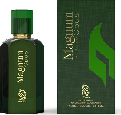 Парфем Nylaa Magnum Opus Eau de Parfum, 100 ml, пикантна дрвенеста арома, за мажи
