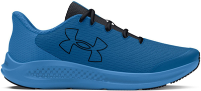Патики за трчање Under Armour Charged Pursuit 3 Big Logo за момчиња, мрежа, сино-зелена