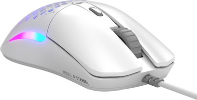 Maus за гејминг Glorious Model O Eternal, оптички, RGB, бел
