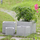 Set vazo katrore Gardener HM4730, 4 copë, FiberClay, gri çimento