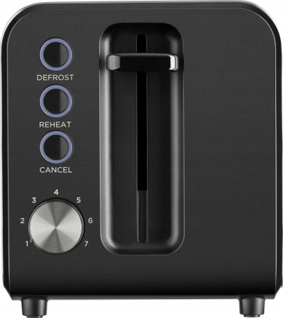 Toaster Amica TM3030, 950W, 2 feta, inox argjendtë e zi
