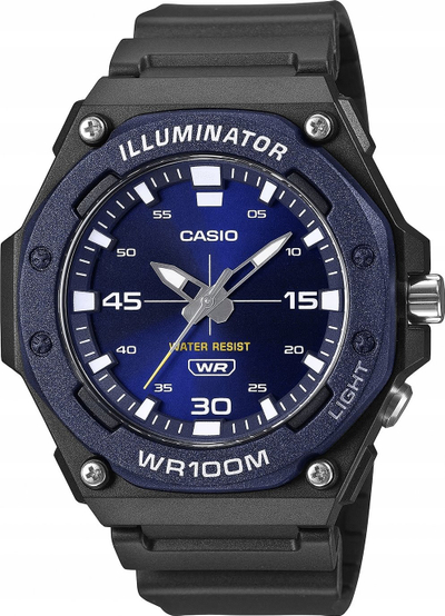 Orë dore Casio MW620H-2A, LED, rezistente ndaj ujit, blu