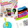 Set kreativ për byzylykë Mega Creative 531535, rruaza shumëngjyrëshe, për kalamaj