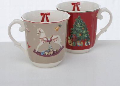 Filxhan Boltze Xmas Delight Pattern 1, 350 ml, qeramikë, bezhë