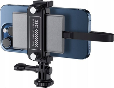 Mbajtëse stativi JJC SPC-S25, rrotullim 360°, fije 1/4" dhe GoPro, e zezë
