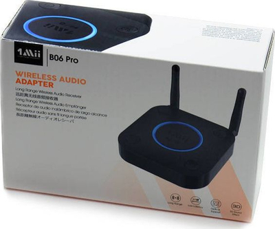 Marrës audio Bluetooth 1Mii B06 Plus, Bluetooth 5, aptX Low Latency 50 m, i zi