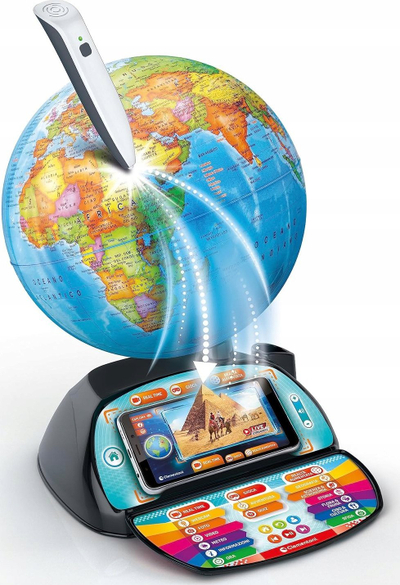 Glob edukativ Clementoni Interactive EDU Globe Digital, interaktiv, me laps pa tela, shumëngjyrësh