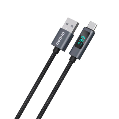 Kabllo karikimi Dudao L7T USB A në USB C, 66W, 1m, e zezë