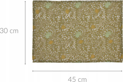Маска за маса Home and Styling Collection, памук, 40x150cm, зелена