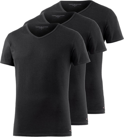 Maicë për meshkuj Tommy Hilfiger Premium Essentials, 3 copë, të zeza, L