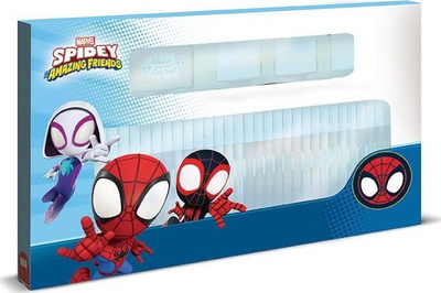 Set krijues Multiprint Spidey, 36 markera, vula edhe fletore me aktivitete, shumëngjyrësh
